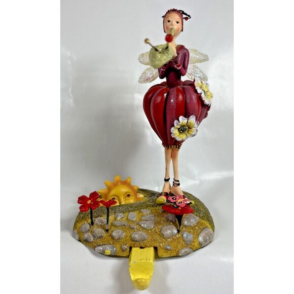 Tutti Frutti Strawberry Fairy Department 56 Stocking Mantel Hanger Christmas Sun - Picture 1 of 10